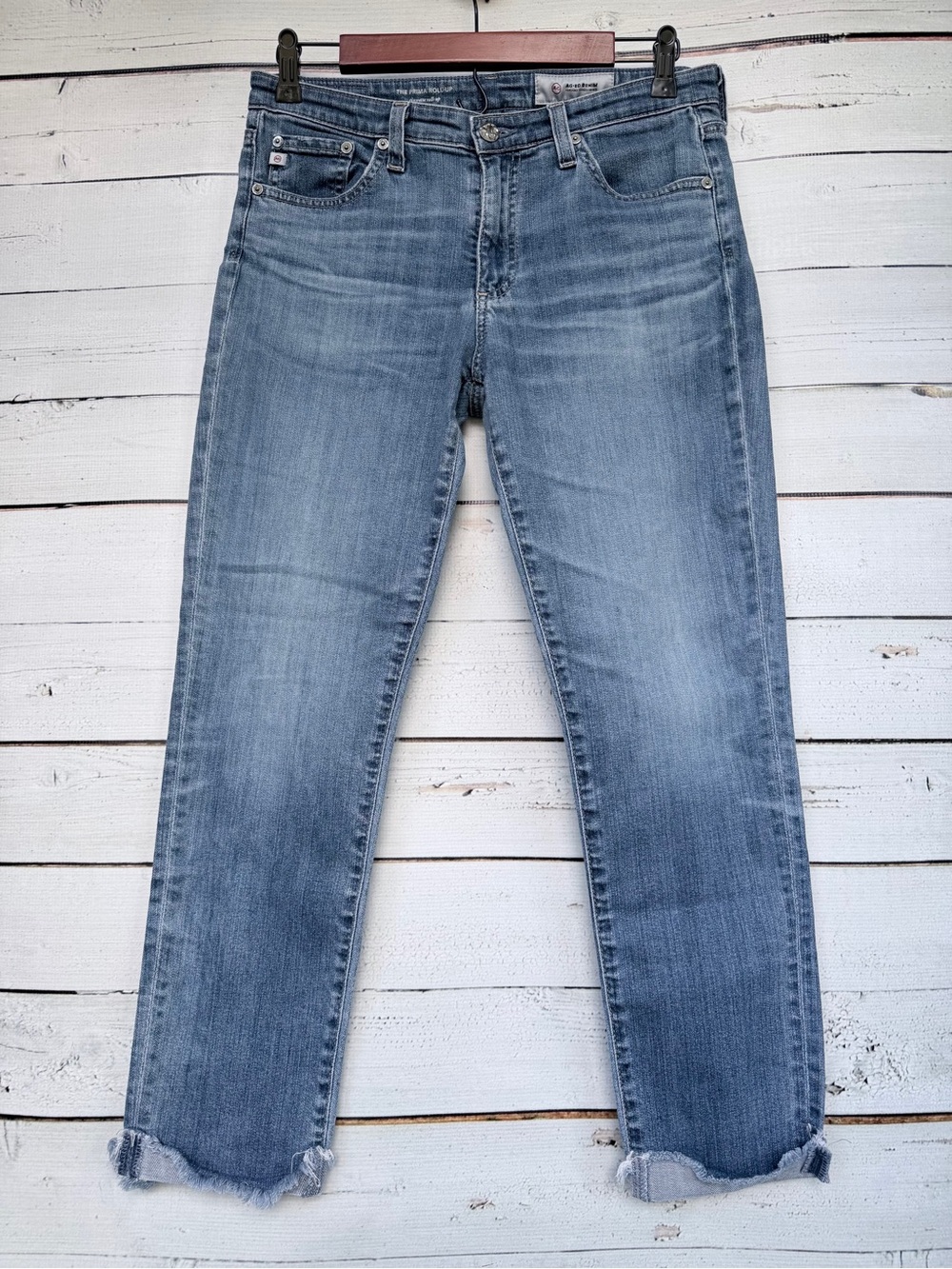 AG Adriano Goldschmied The Prima Roll Up Cigarette Jeans Size 29R